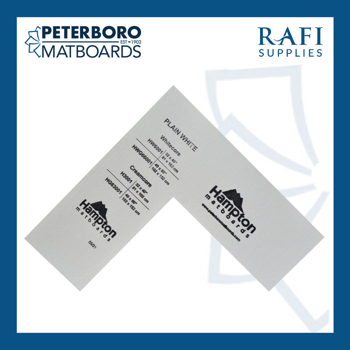 Peterboro Matboards - PLAIN WHITE