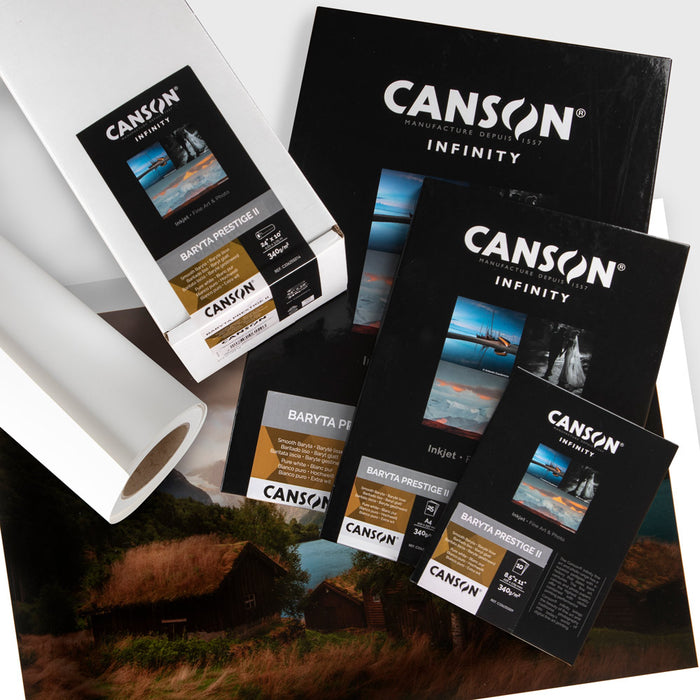 CANSON® INFINITY BARYTA PRESTIGE II 340GSM - BARYTA GLOSS