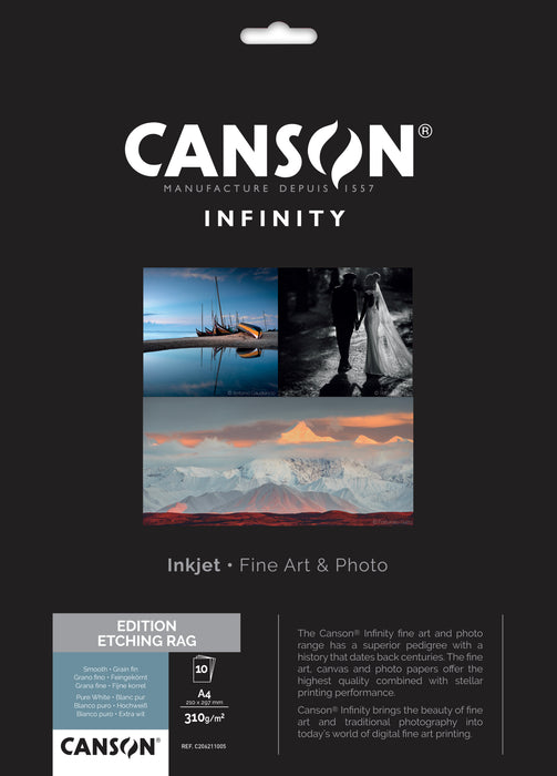 CANSON® INFINITY EDITION ETCHING RAG 310 GSM - MATTE