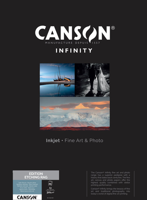 CANSON® INFINITY EDITION ETCHING RAG 310 GSM - MATTE