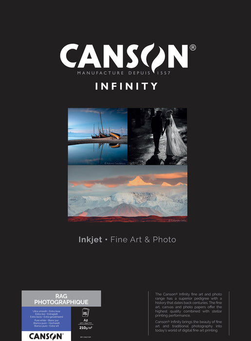 CANSON® INFINITY RAG PHOTOGRAPHIQUE 210 GSM - MATTE