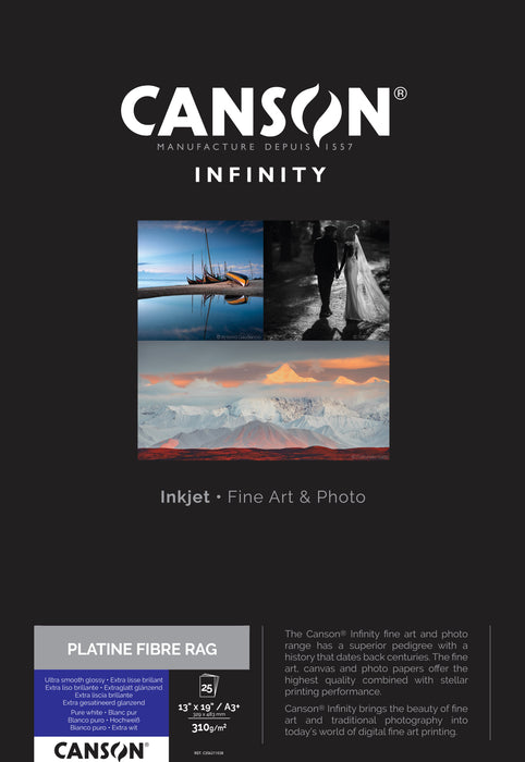 CANSON® INFINITY PLATINE FIBRE RAG 310 GSM - SATIN