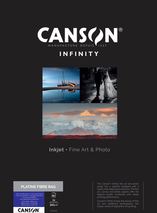 CANSON® INFINITY PLATINE FIBRE RAG 310 GSM - SATIN