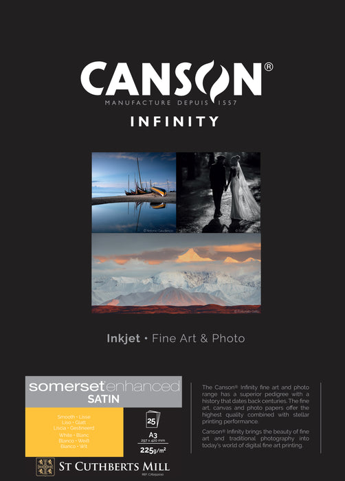 CANSON® INFINITY SOMERSET ENHANCED SATIN WHITE 225 gsm