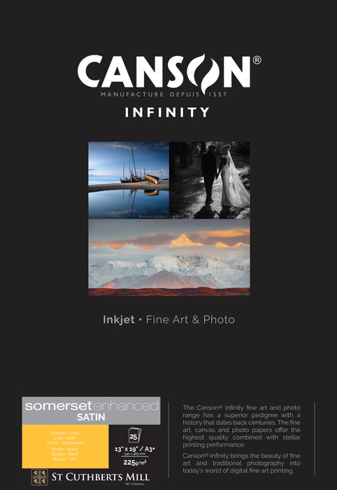 CANSON® INFINITY SOMERSET ENHANCED SATIN WHITE 225 gsm