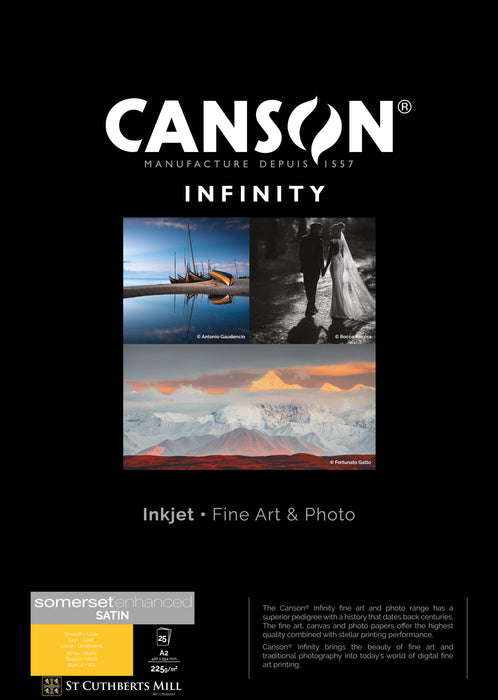 CANSON® INFINITY SOMERSET ENHANCED SATIN WHITE 225 gsm