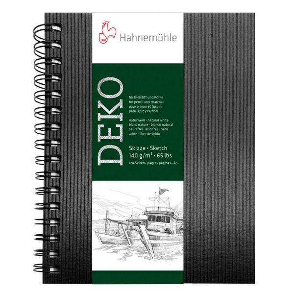 Hahnemühle Sketch Paper - Sketchbook Deko - 140 gsm - Spiral-Bounded