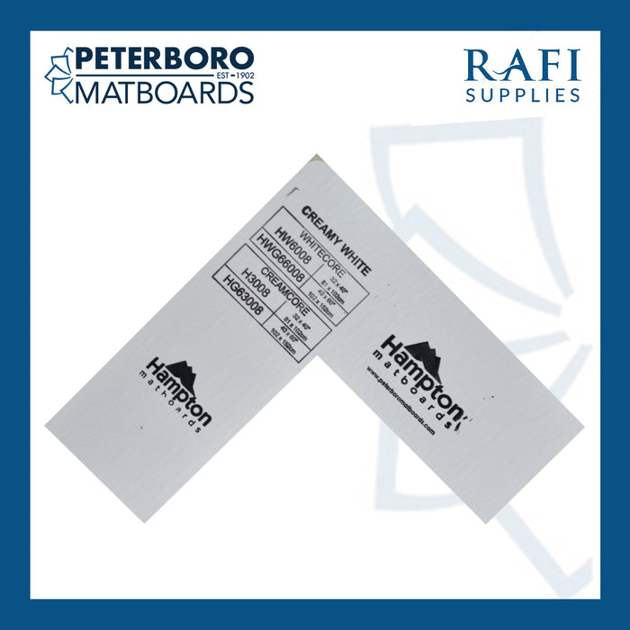 Peterboro Matboards - Creamy White - White Core