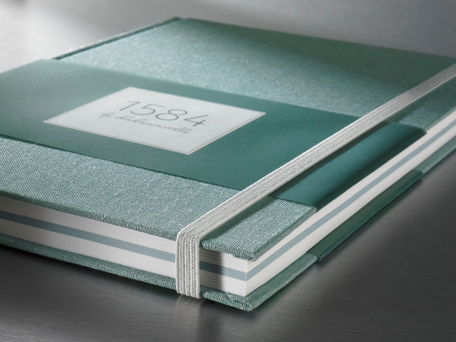 1584 by Hahnemühle A5 Notebook Sea Green - 90/95 gsm - 100 Sheets / 200 Pages