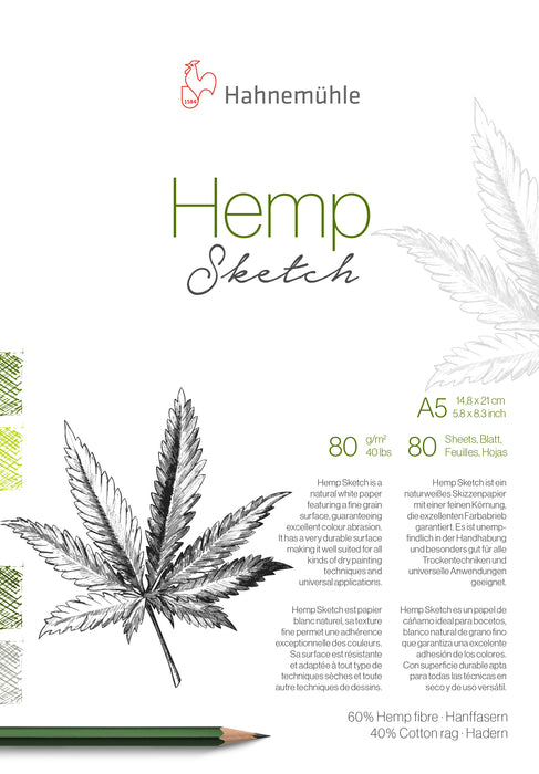 Hahnemühle Natural Line - Hemp Sketch - 80 gsm - Pads