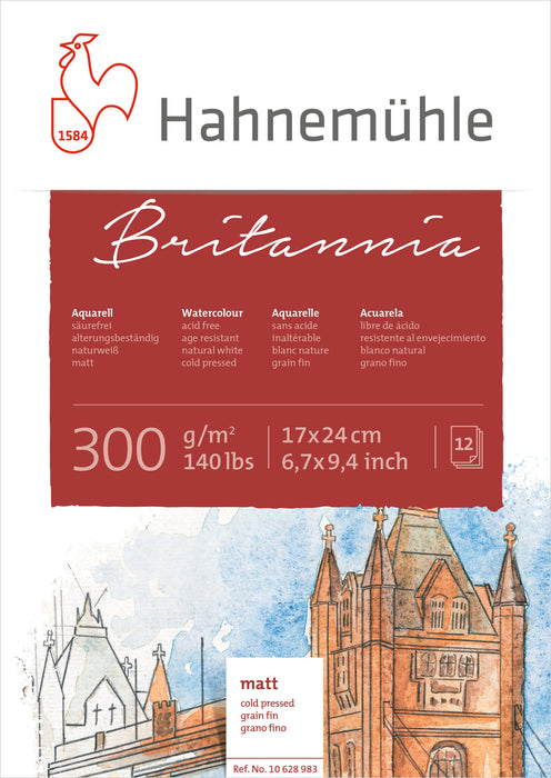 Hahnemühle Watercolour Paper - Britannia - 300 gsm - Cold-Pressed