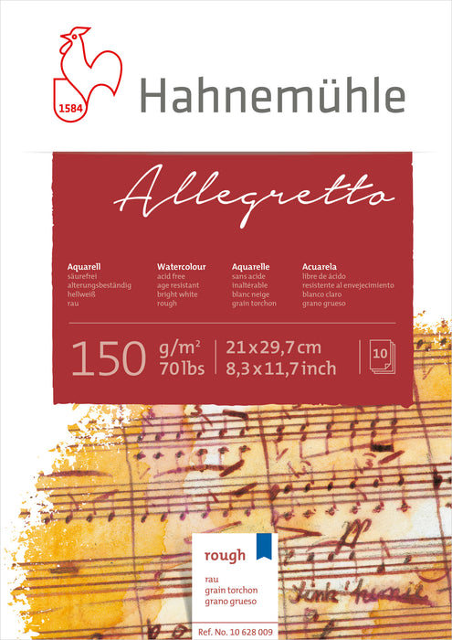 Hahnemühle Watercolour Paper - Allegretto - 150 gsm - fine rough