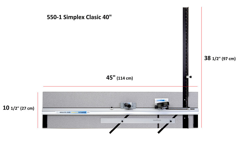 Logan 550-1 - Simplex Classic - 40" (101cm) Mat Cutter (Connect with our team to get the best Discount!)