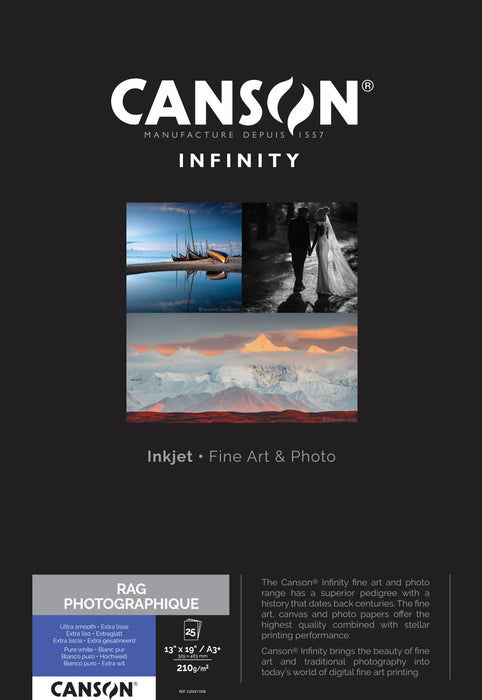 CANSON® INFINITY RAG PHOTOGRAPHIQUE 210 GSM - MATTE