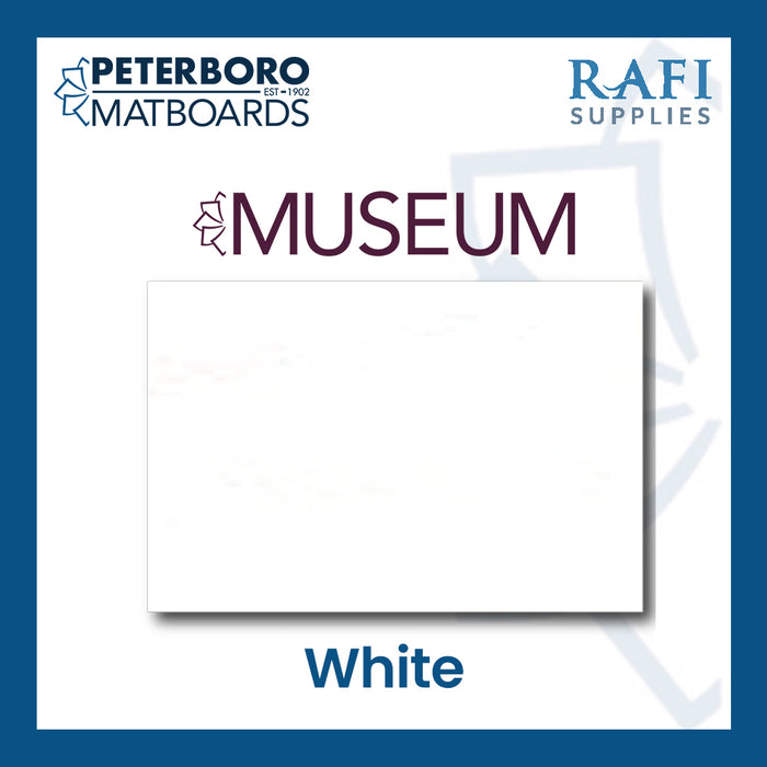 Peterboro Matboards - Museum - White - 2ply - 32x40in
