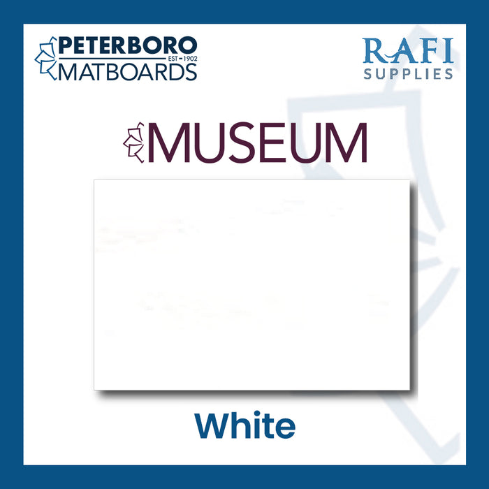 Peterboro Matboards - Museum - White - 4ply - 60 x 104 in