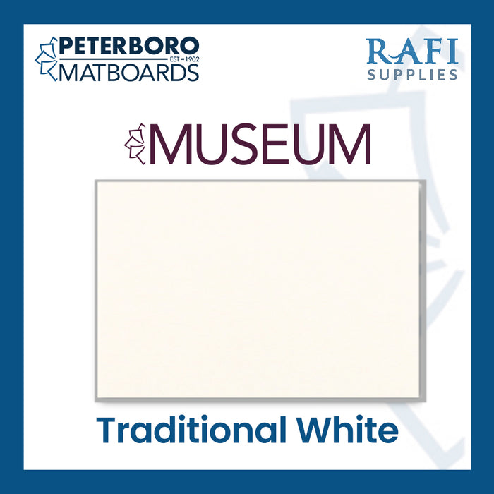 Peterboro Matboards - Museum - Traditional White - 4ply - 32 x 40 in
