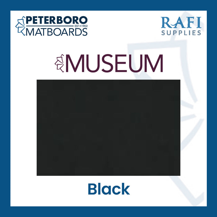 Peterboro Matboards - Museum - Black - 4ply - 32 x 40 in