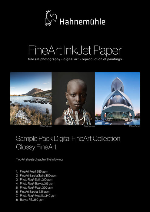 Hahnemühle Glossy FineArt - A4 & A3+ (Sample Pack)