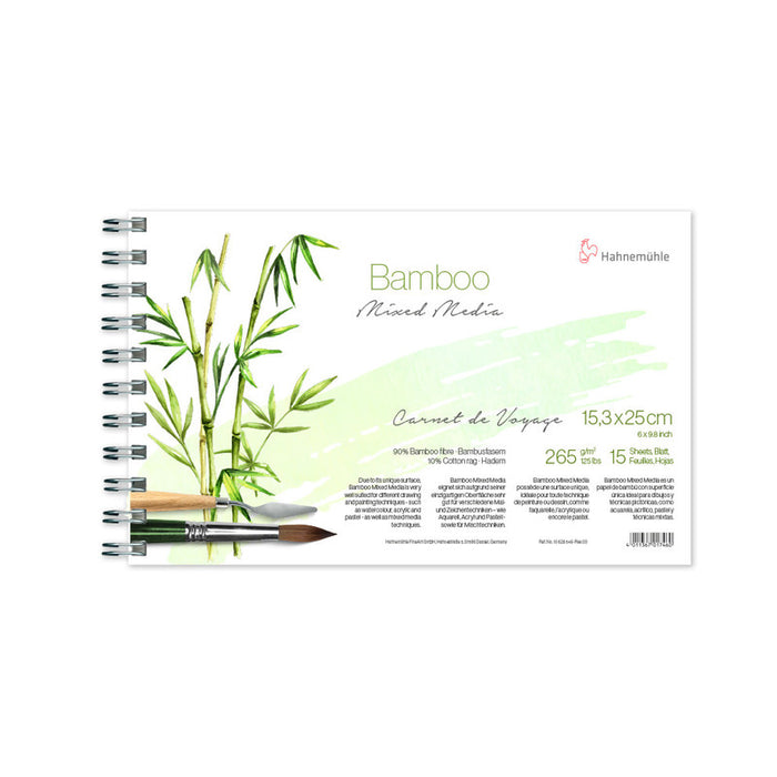 Hahnemühle Natural Line: Bamboo Mixed Media - 265 gsm (Pads, Spiral Bound Book &  Roll)