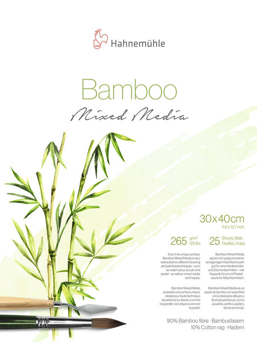 Hahnemühle Natural Line: Bamboo Mixed Media - 265 gsm (Pads, Spiral Bound Book &  Roll)