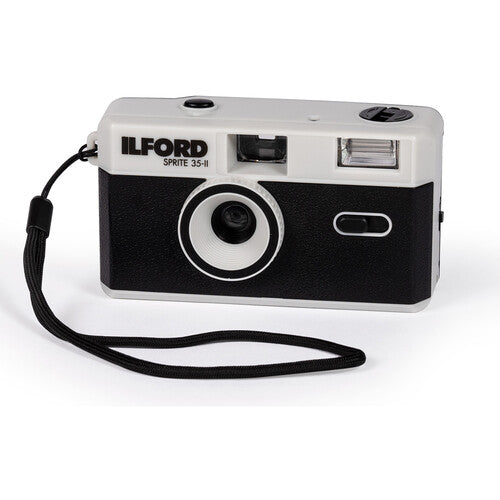 ILFORD Sprite 35-II Camera - Black & Silver and Black