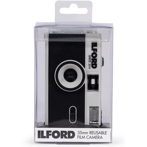 ILFORD Sprite 35-II Camera - Black & Silver and Black