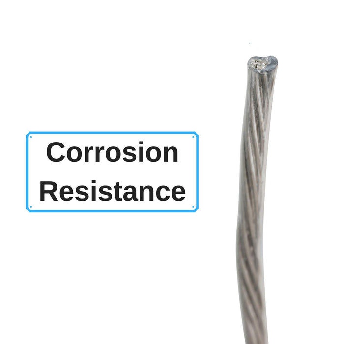 5744 - Stainless Steel Plastic Covered, Heavy Duty Wire - 252m - #4