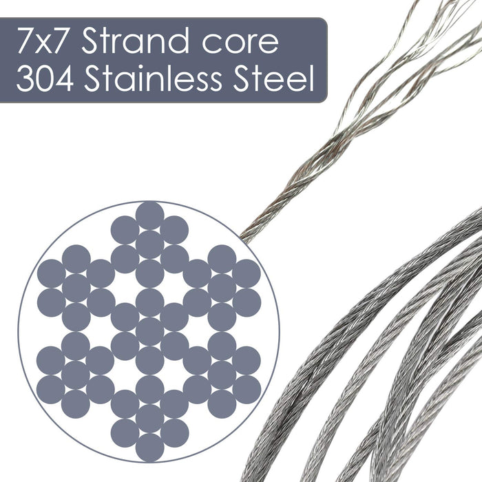 5744 - Stainless Steel Plastic Covered, Heavy Duty Wire - 252m - #4