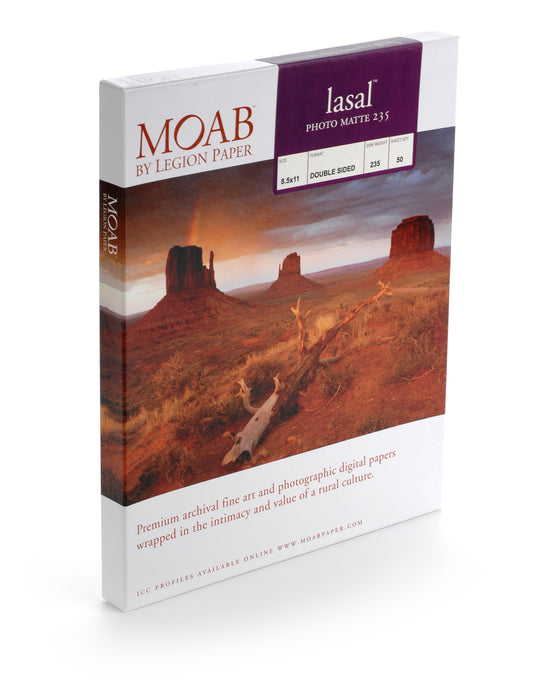 Moab Paper - Lasal - Photo Matte 235 gsm - A4 & A3+ Double Sided (50 Sheets)