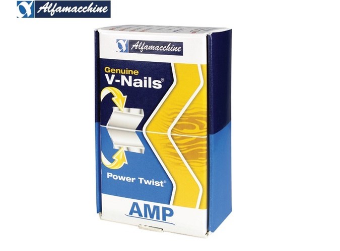 Power Twist V Nails for Alfamacchine 12mm Normal (Packet)