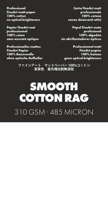 ILFORD GALERIE Smooth Cotton Rag - FineArt Matt - 310 gsm (Cut-Sheet Pack & Roll)