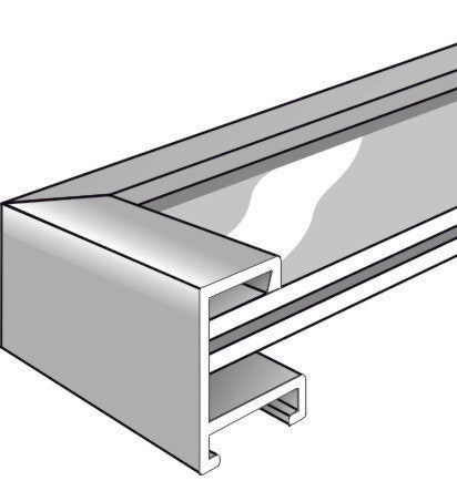 Nielsen Aluminium Metal Frame Profile 3 P3 - 203003 Silver