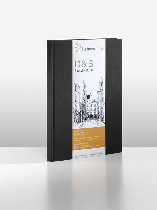Hahnemühle Sketch Paper - Sketchbook D&S - 140 gsm - Stitched-Binding - Black
