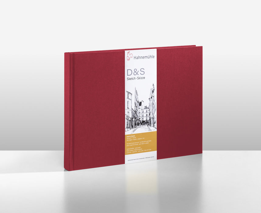 Hahnemühle Sketch Paper - Sketchbook D&S - 140 gsm - Stitched-Binding - Red