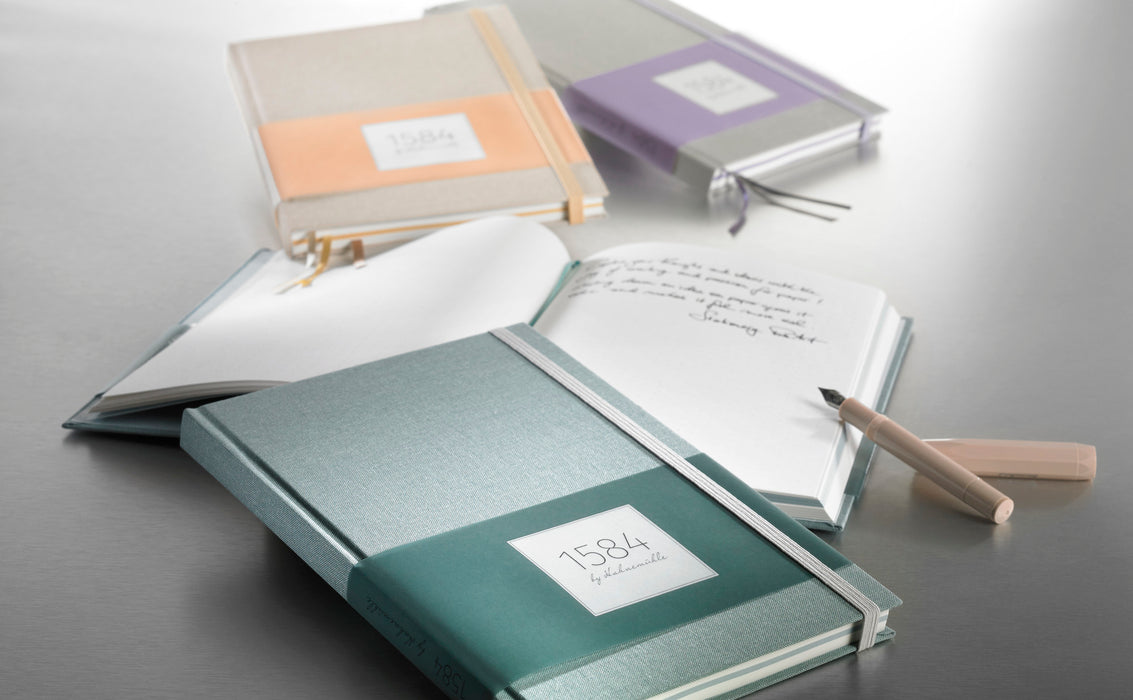 1584 by Hahnemühle A5 Notebook Sea Green - 90/95gsm - 100 Sheets / 200 Pages