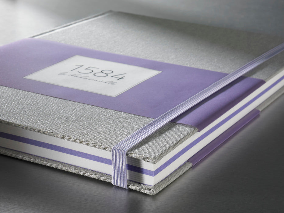 1584 by Hahnemühle A5 Notebook Lilac - 90/95 gsm - 100 Sheets / 200 Pages