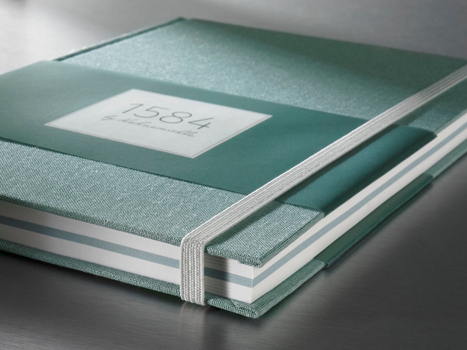 1584 by Hahnemühle A5 Notebook Sea Green - 90/95gsm - 100 Sheets / 200 Pages