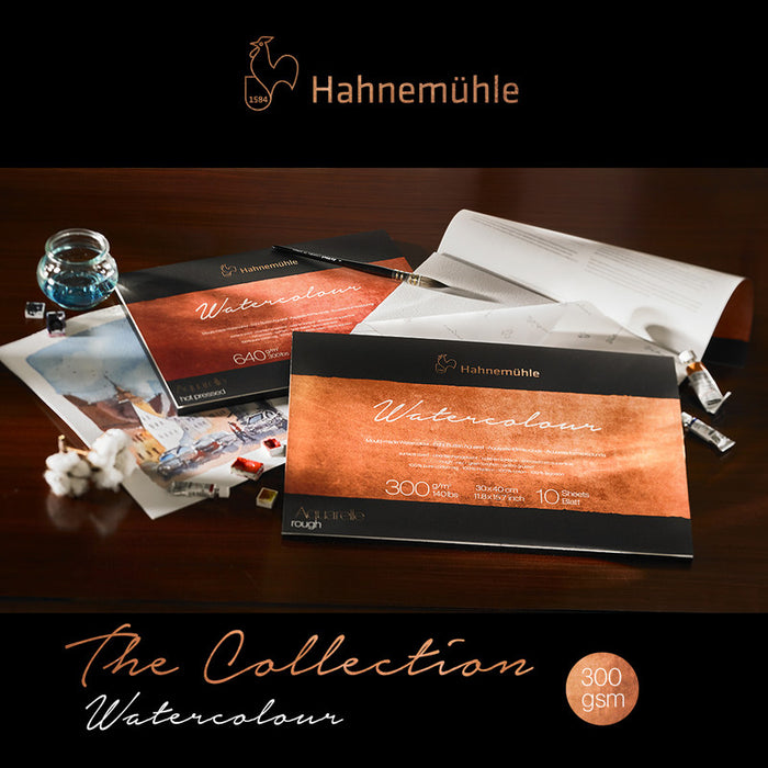 Hahnemühle The Collection - Watercolour 300 gsm (10 Sheets Per Block)