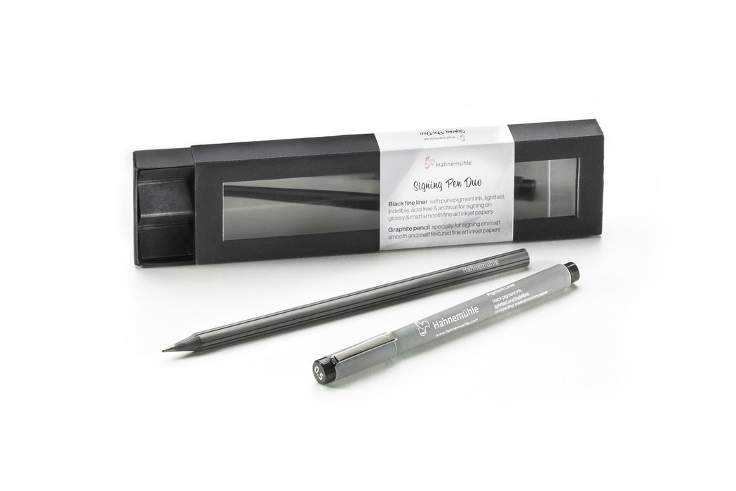 Hahnemühle Signing Pen Duo - Pigment liner + Graphite pencil (Set)