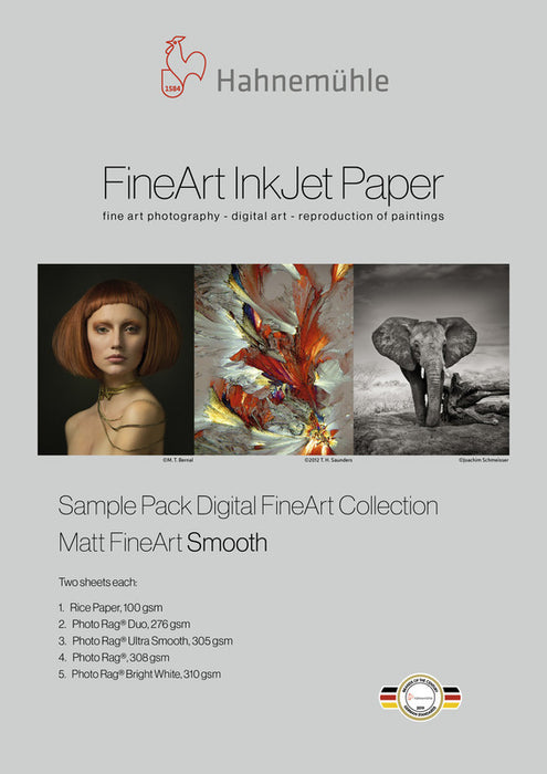 Hahnemühle Matt FineArt Smooth - A4 & A3+ (Sample Pack)