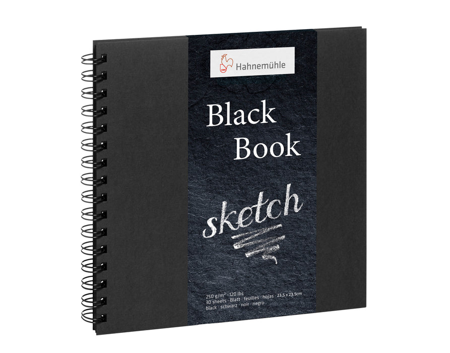 Hahnemühle Sketch Paper - Black Book - 250 gsm - Spiral-Bounded