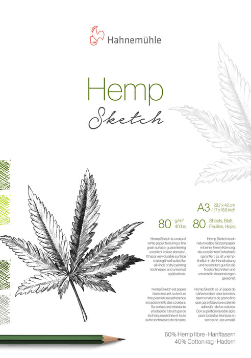 Hahnemühle Natural Line - Hemp Sketch - 80 gsm - Pads