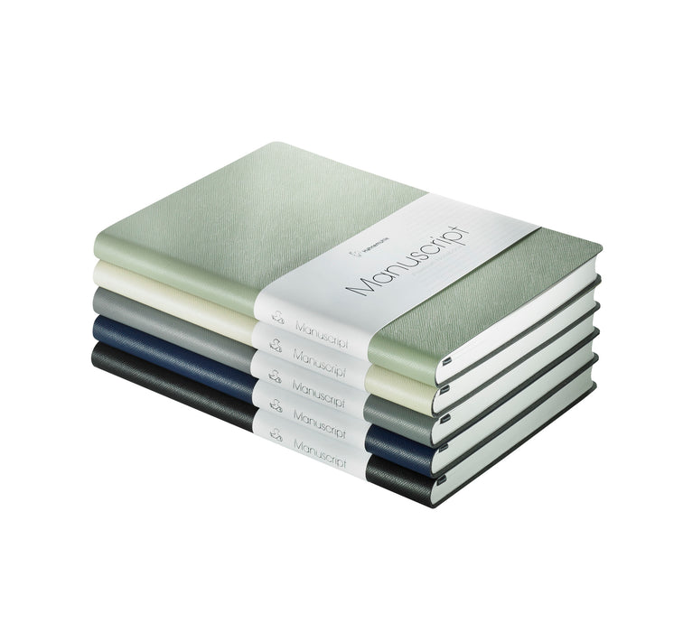 Hahnemühle Manuscript Notebook - Sage Green - A5 - 100 gsm - 96 Sheets / 192 Pages