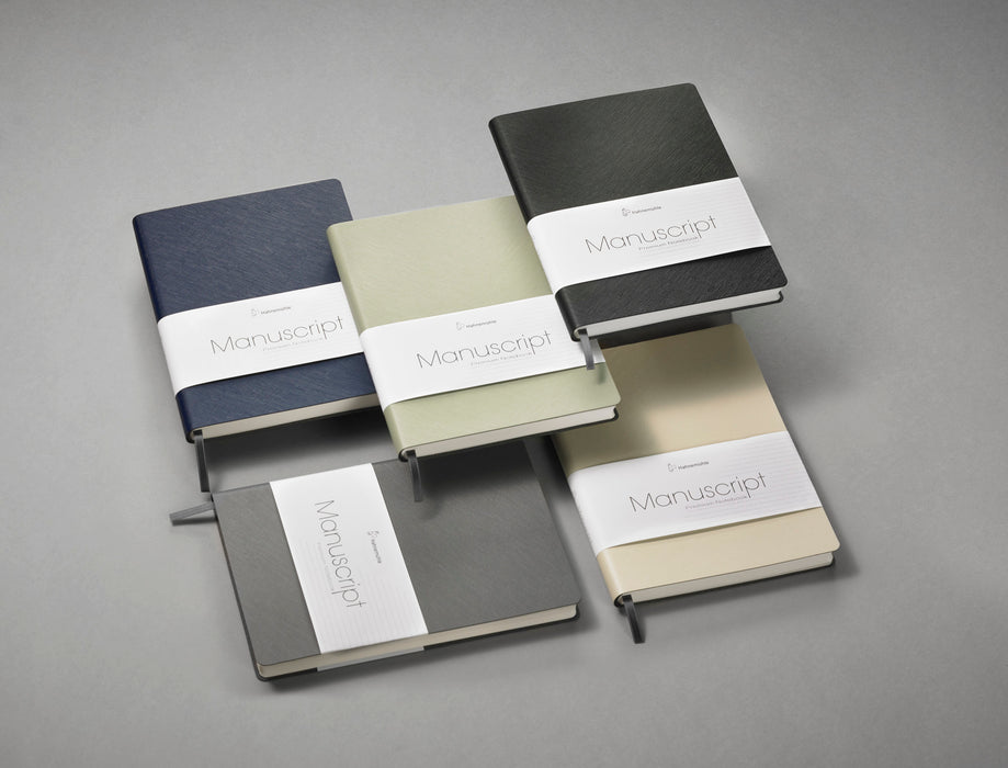 Hahnemühle Manuscript Notebook - Sage Green - A5 - 100 gsm - 96 Sheets / 192 Pages