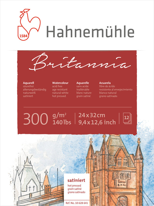 Hahnemühle Watercolour Paper - Britannia - 300 gsm - Hot-Pressed
