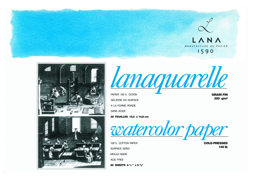 Hahnemühle Lanaquarelle - 300 gsm - Cold Pressed