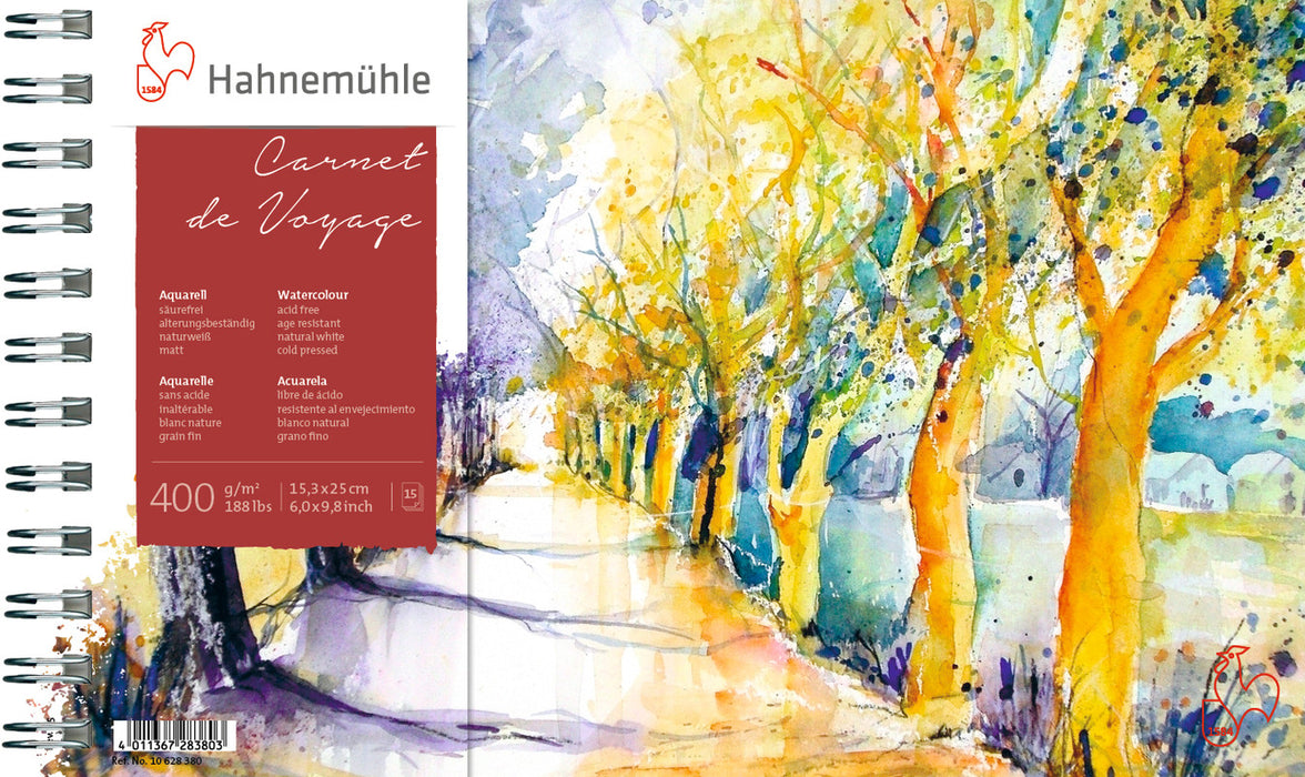Hahnemühle Watercolour Paper - Carnet de Voyage & Carnet Aquarelle - 400 gsm