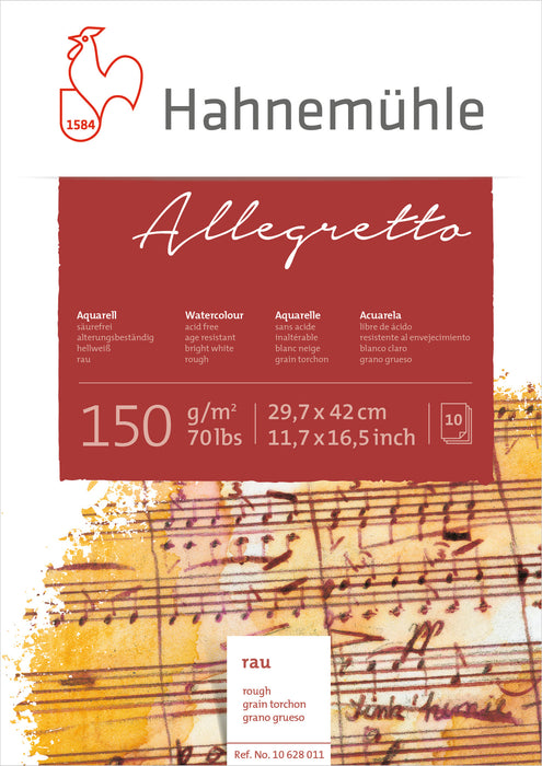 Hahnemühle Watercolour Paper - Allegretto - 150 gsm - fine rough