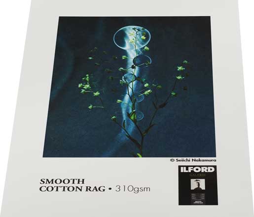 ILFORD GALERIE Smooth Cotton Rag - FineArt Matt - 310 gsm (Cut-Sheet Pack & Roll)